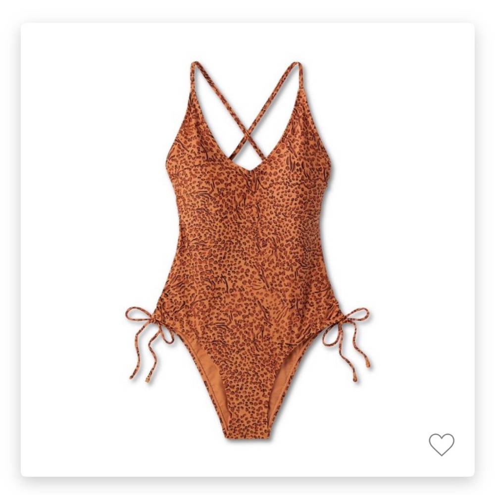 Women’s one piece animal print swimsuit